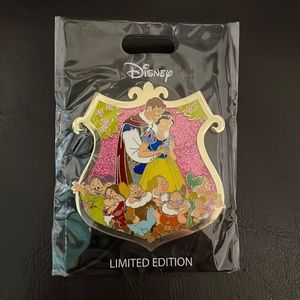 Snow White & The Seven Dwarfs w/ Prince Limited Edition Collectors Pin